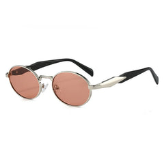 Milano Sunglasses – Silver | Brown