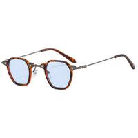 Arso sunglasses – Leopard with Blue Lenses
